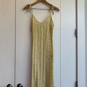 Billabong Mustard Floral Midi Dress